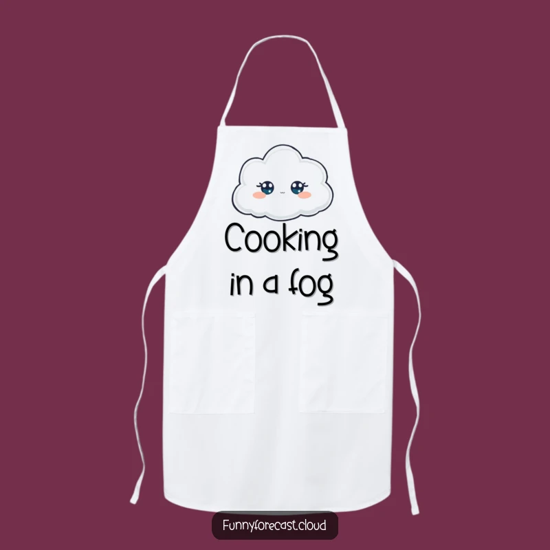 Funny Peeking Cloud Apron: Cook with a Hint of Mystery and Humor