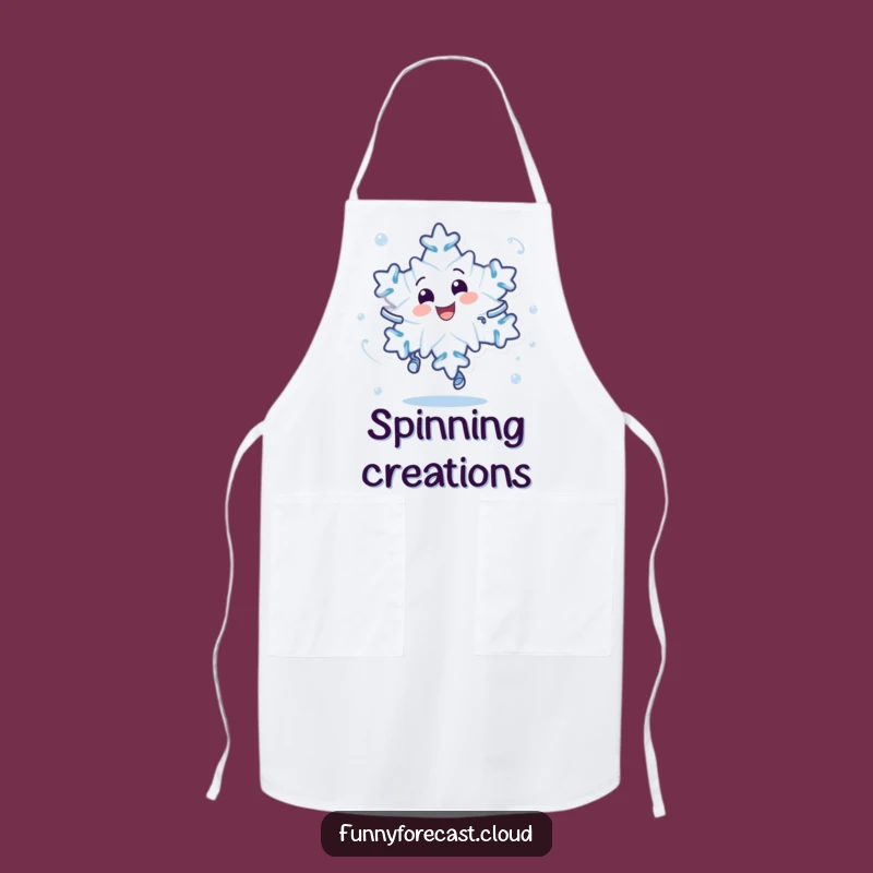 Funny Snowflake Chef Apron - Dizzy Cooking Character Fun Gift
