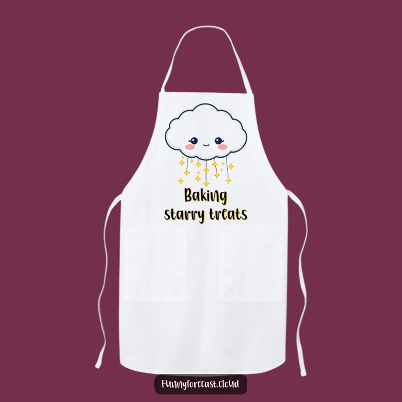 Funny Star Rain Apron: Magical Cooking Vibes for Dreamers