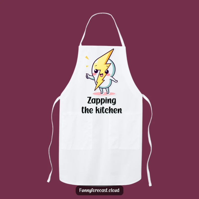Funny Lightning Bolt Apron: Whimsical Strike for Hilarious Cooking Adventures