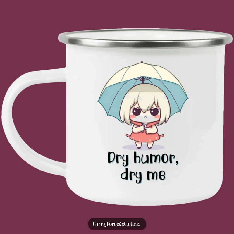 Funny Smug Umbrella Camping Mug: Outdoor Dryness, Clever Funny Gift!