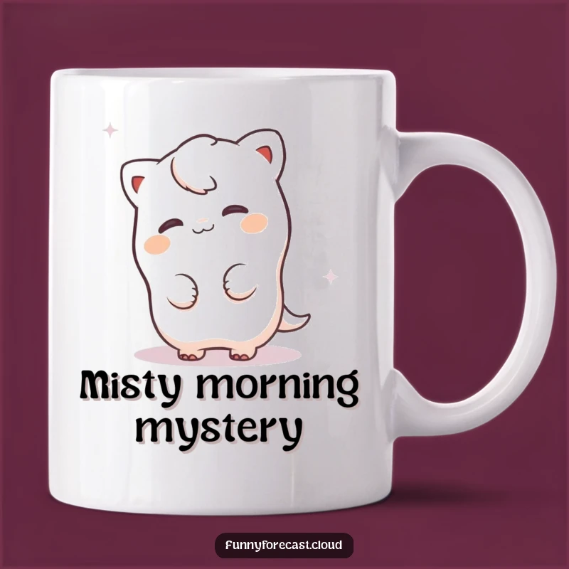Funny Fog Peeking Mug: Misty Humor, Perfect Mysterious Gift