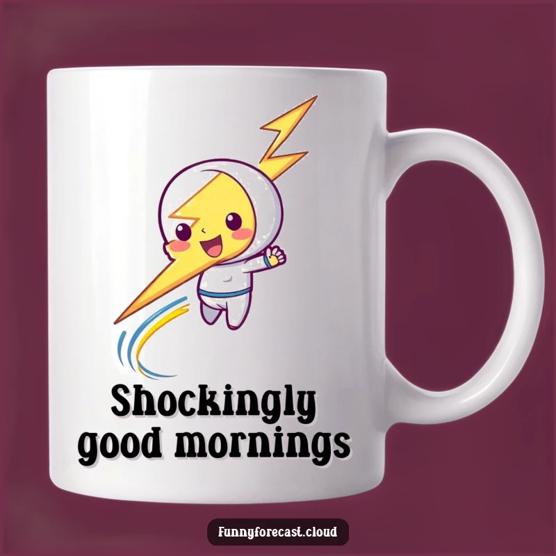 Funny Lightning Bolt Mug - Zippy Playful Energy Gift