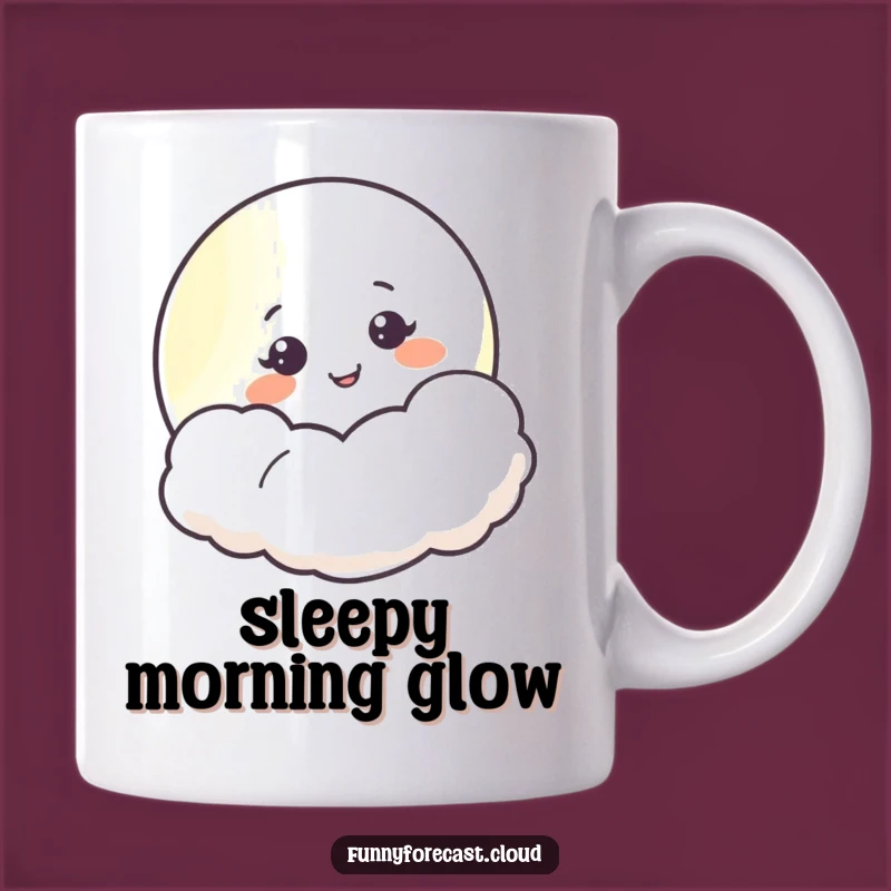 Funny Moon Smiling Mug: Peek-a-Boo Humor, Perfect Sweet Gift