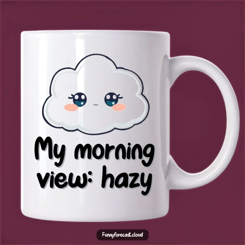 Funny Peeking Cloud Mug: A Mysterious and Humorous Design for a Perfect Gift
