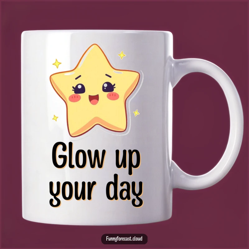 Funny Star Mug - Twinkling Excited Sparkle Gift