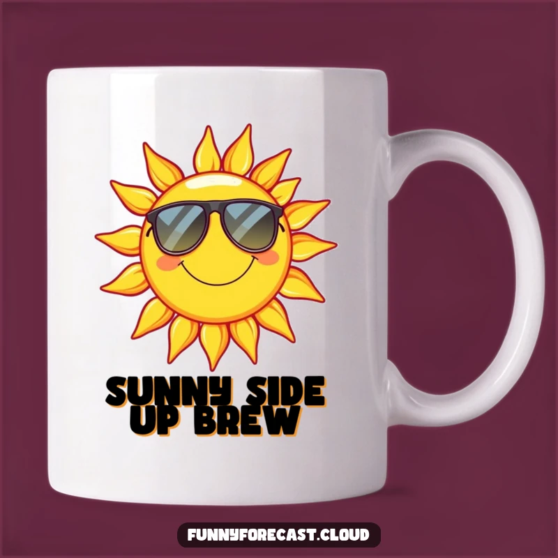Funny Sun Mug: Relaxed Sunglasses Vibe, Chill Humorous Gift for Sunny Personalities