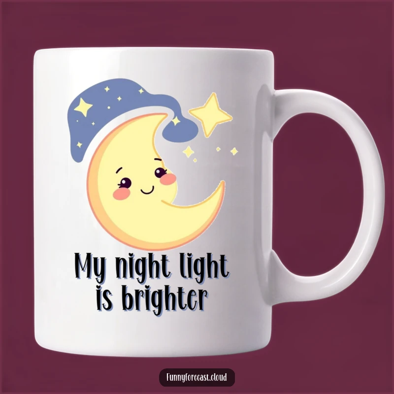 Funny Winking Moon Mug: Celestial Dreamer's Perfect Cheerful Gift