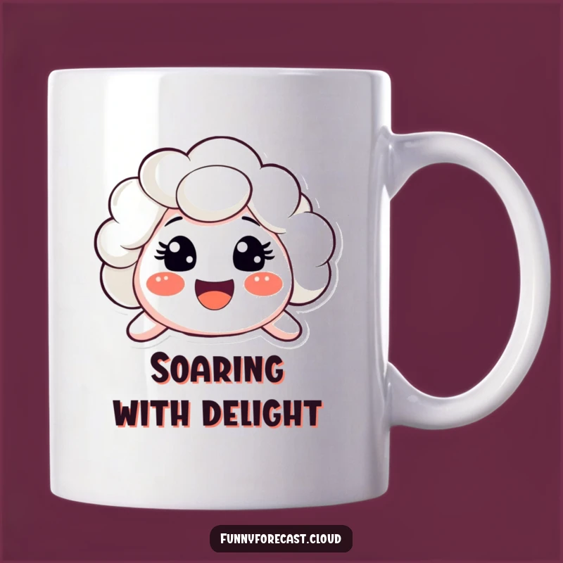 Happy Cloud Mug: Joyful & Funny Sunny Day Companion Gift