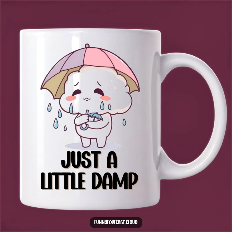 Funny Cloud Umbrella Mug - Hilarious Weather Humor Gift for Anyone