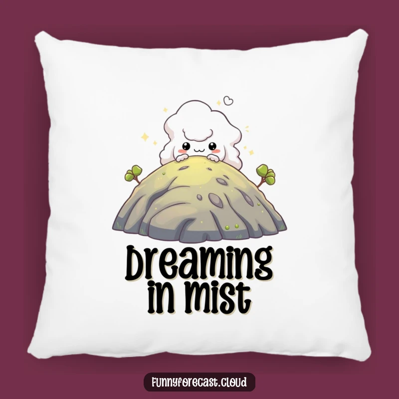 Funny Fog Creature Pillow - Cozy and Mysterious Decor