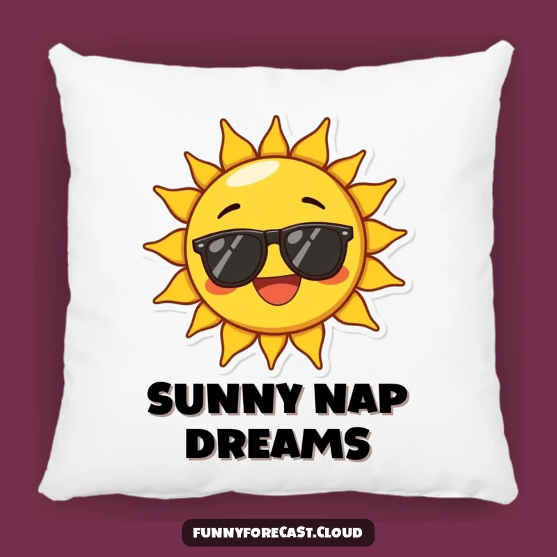 Funny Joyful Sun Pillow: Cuddle Up with Exaggerated Happiness