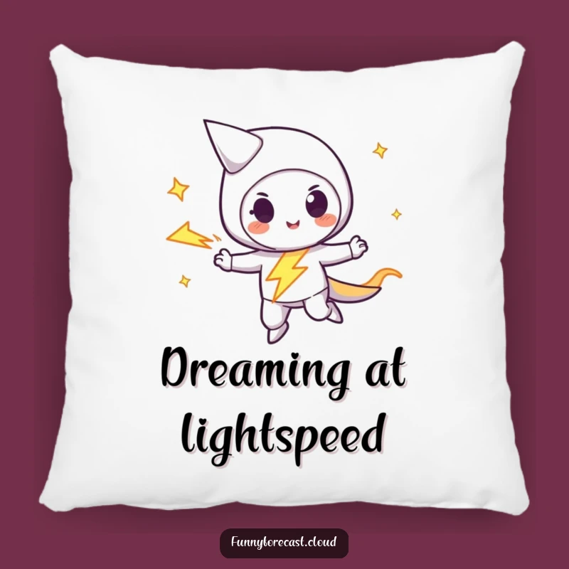 Funny Lightning Bolt Pillow: Zipping into Comfort with this Hilarious Gift