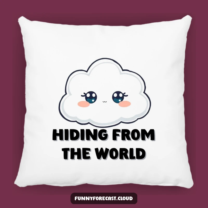 Funny Peeking Cloud Pillow: Snuggle Up with Mysterious Comfort and Humor