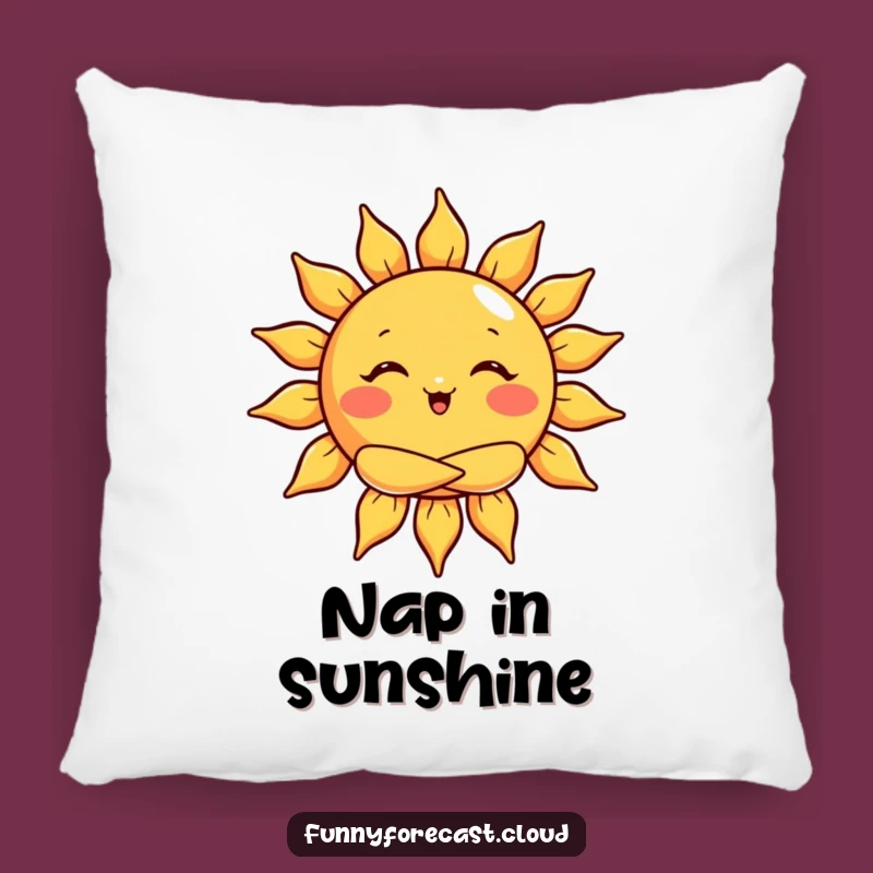 Funny Sun Hug Pillow: Snuggle Up with a Cheerful Warm Embrace