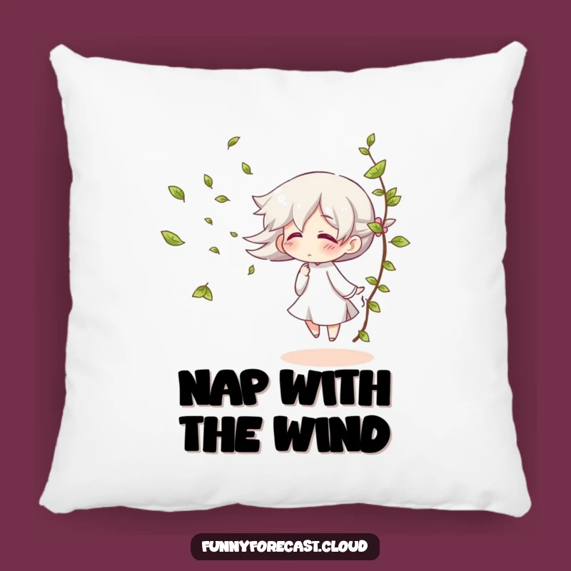 Funny Wind Gust Giggle Pillow: Snuggle with Breezy Comfort