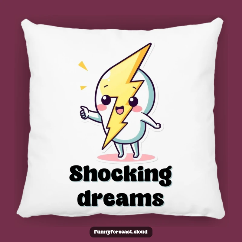Funny Lightning Bolt Pillow: Whimsical Strike for Hilarious Comfort and Style