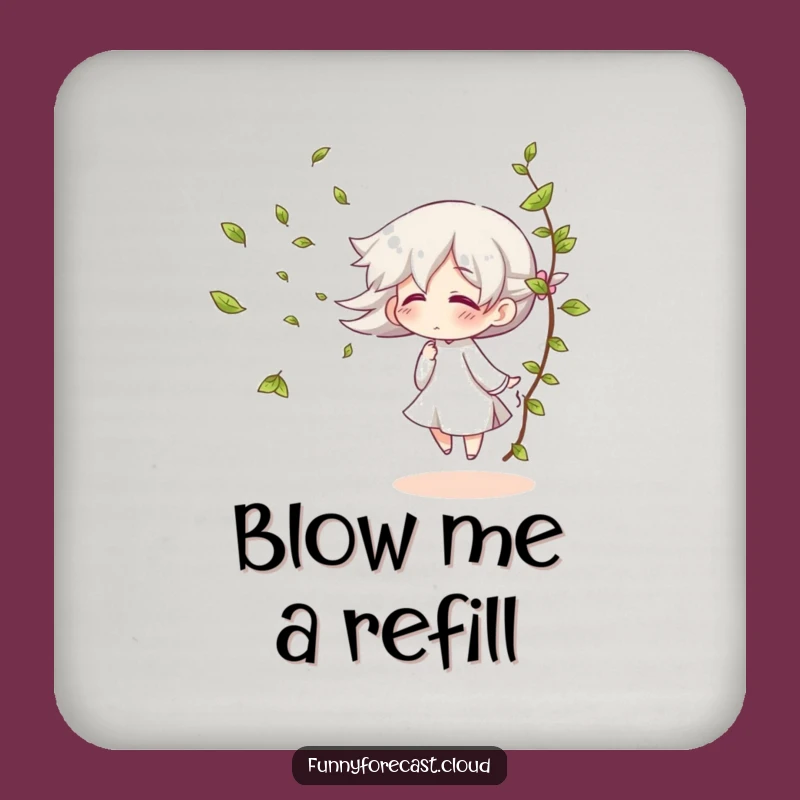 Funny Wind Gust Giggle Coaster: Protect Surfaces with Playful Breezes