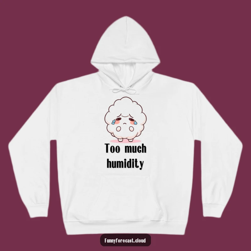 Funny Confused Cloud Hoodie: Cozy Up with Adorable Bewilderment