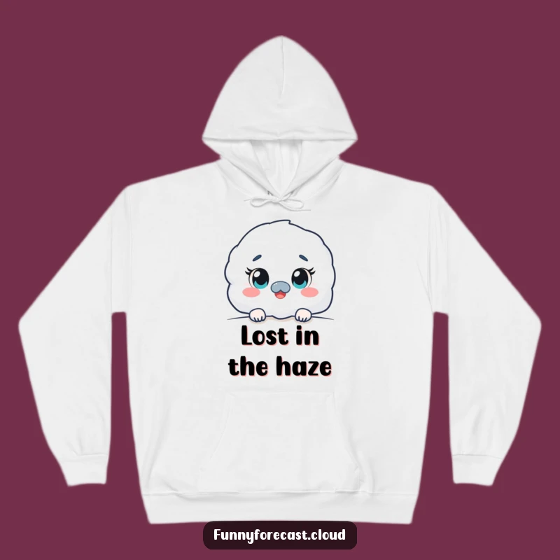 Funny Kawaii Fog Hoodie: Cozy Curious Mystery Humor