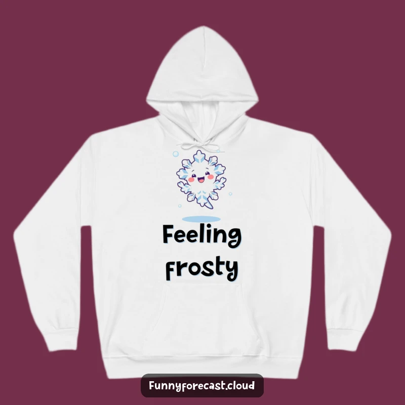 Funny Kawaii Snowflake Dance Hoodie - Cozy Winter Warmth Gift