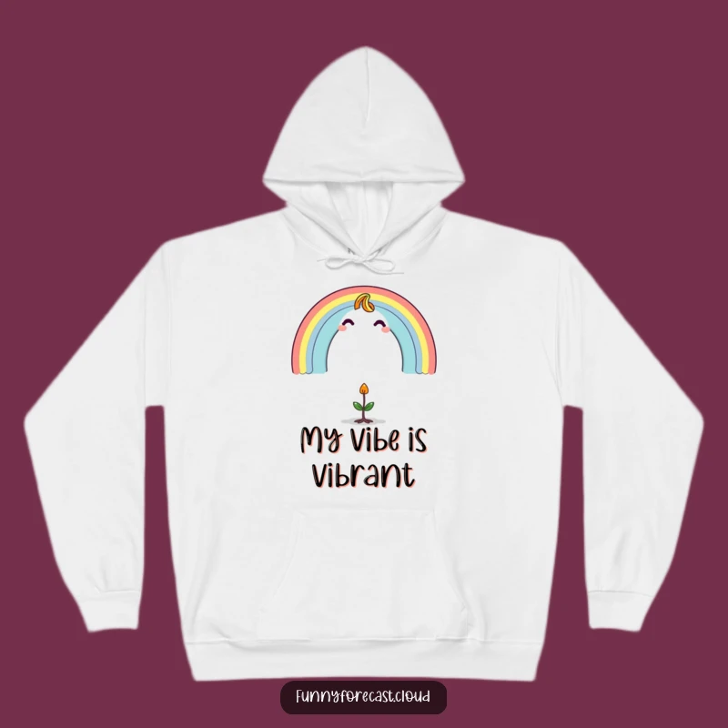 Cozy Funny Rainbow Character Hoodie: Stay Warm with Whimsical Cheer!