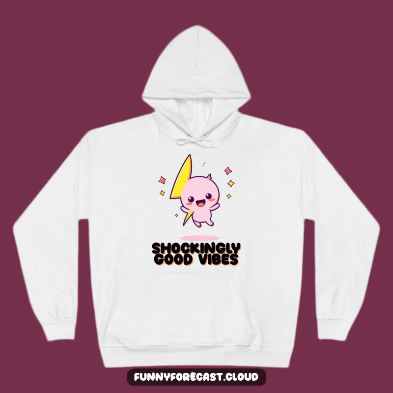 Cozy Funny Kawaii Lightning Bolt Hoodie: Zigs and Zags with Excitement!