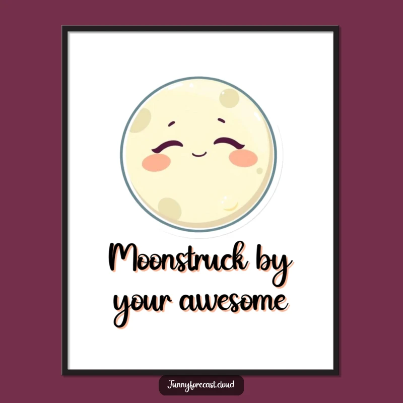 Funny Free Printable Wall Art: Sleepy Moon's Chill Vibes - Downloadable Decor