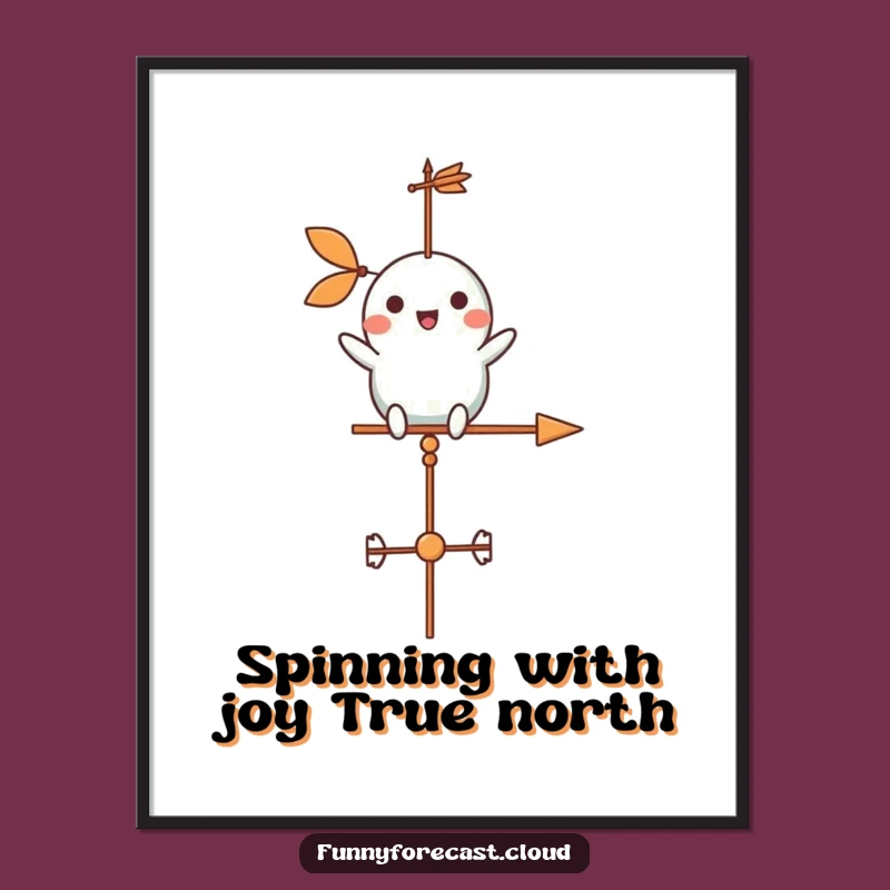 Funny Free Printable Wall Art: Weather Vane Whimsy for Your Cheerful Space