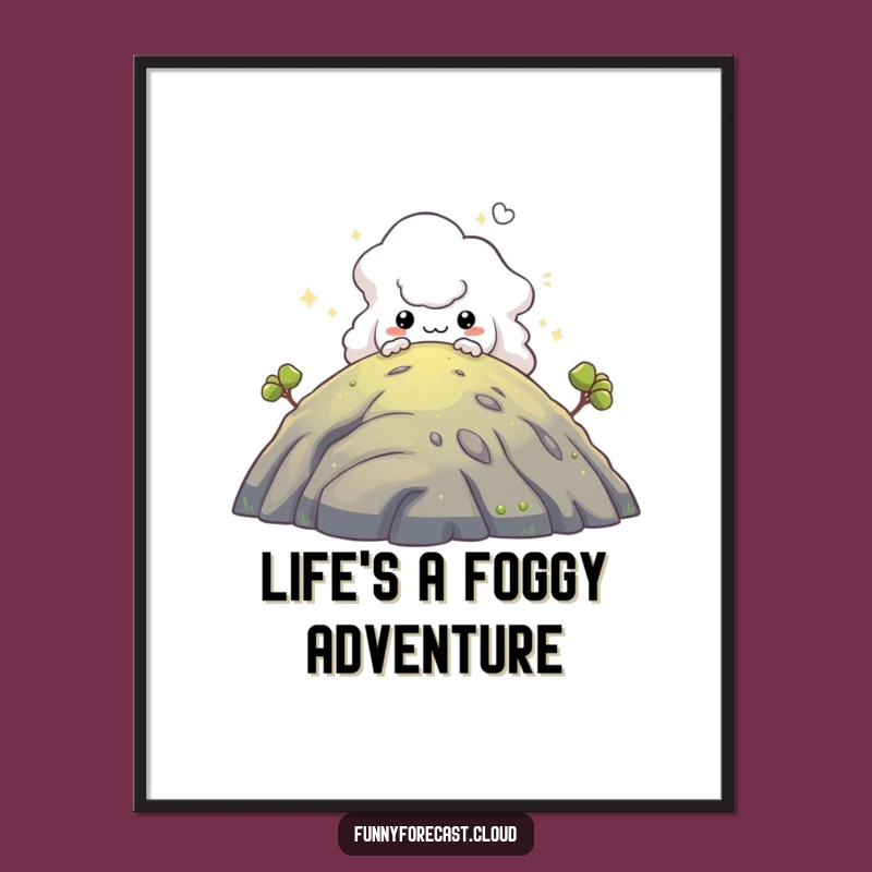 Free Printable Wall Art: Mischievous Fog Creature Decor Downloadable Art