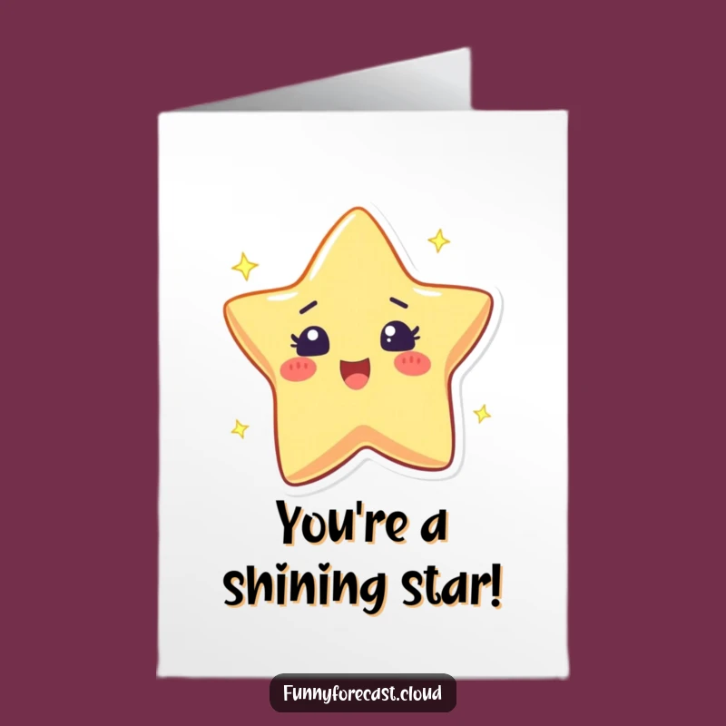 Free Printable Star Card: Twinkling Birthday Wishes, Sparkling Fun Ahead!
