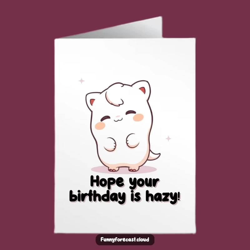 Free Printable Fog Birthday Card: Playful Peek Surprise Downloadable Gift!