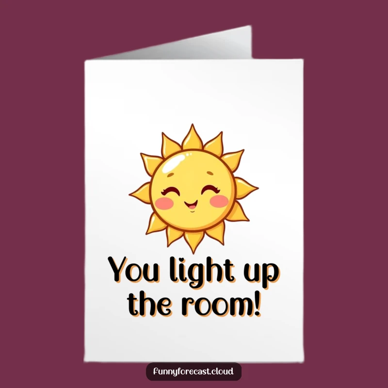 Free Printable Congrats Card: Winking Sun - Funny Downloadable Cheerful Gift