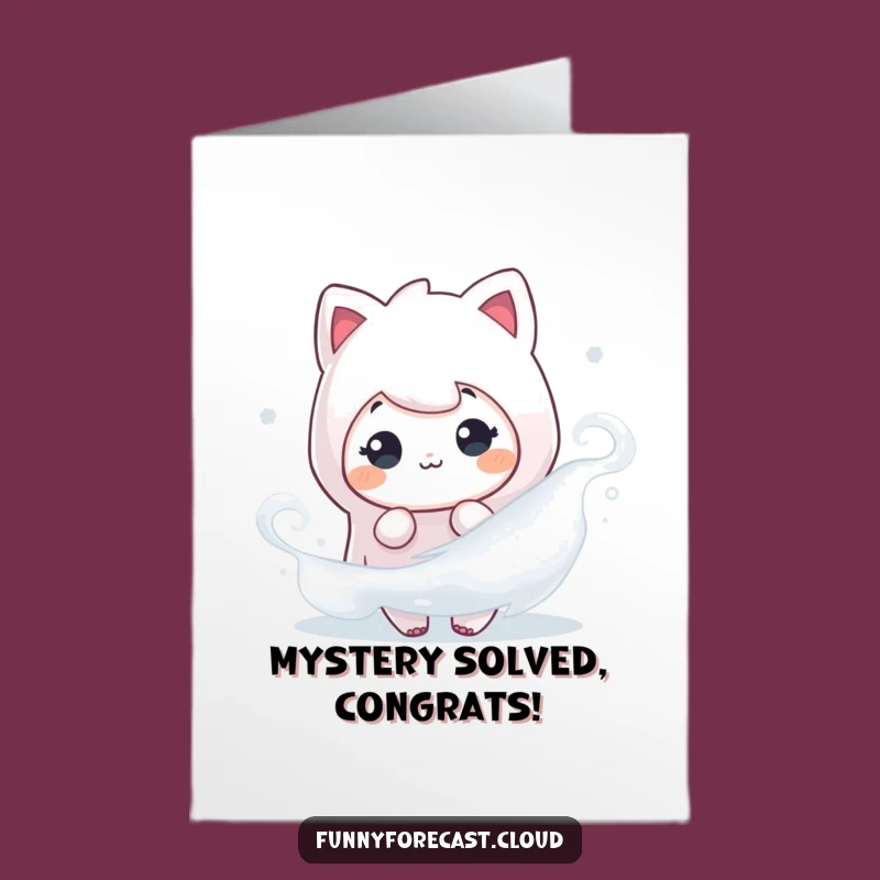 Free Printable Fog Card: Misty Congrats, A Wonderful Surprise!