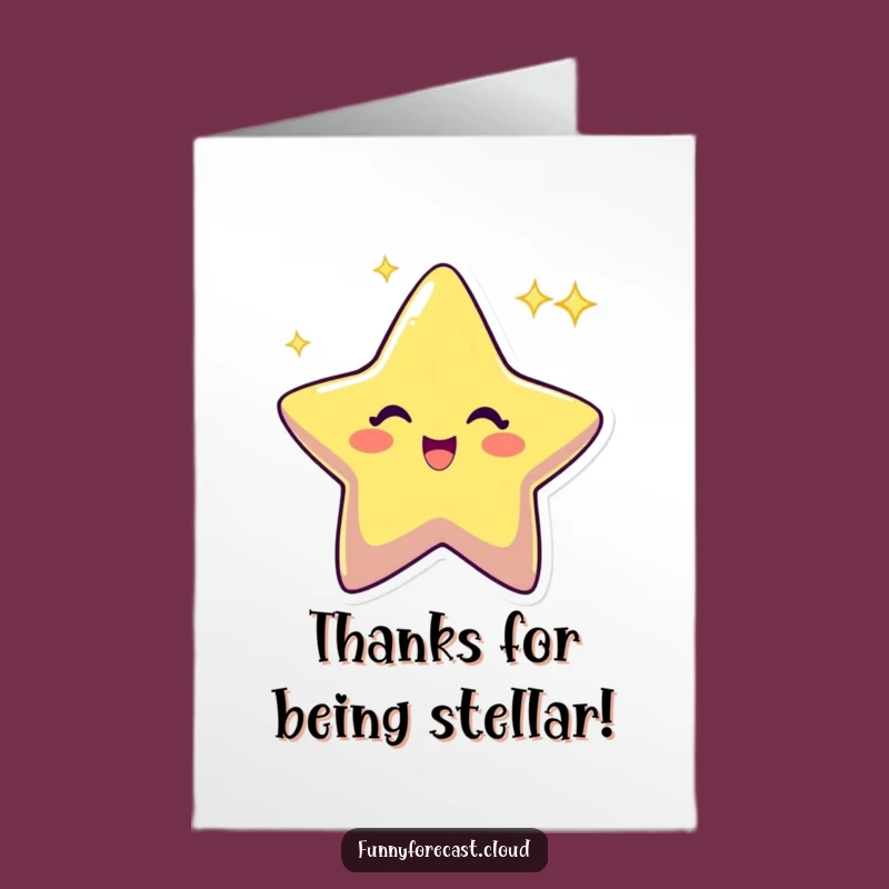 Free Printable Star Thank You Card: Grateful Sparkle Downloadable Gift!