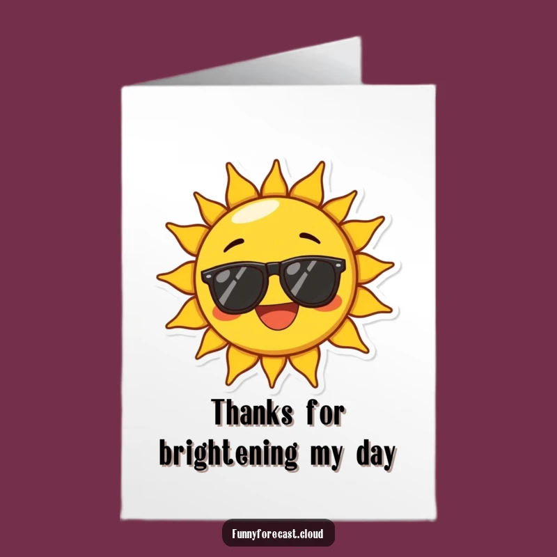 Free Printable Thank You Card: Sunny Gratitude, Downloadable Gift