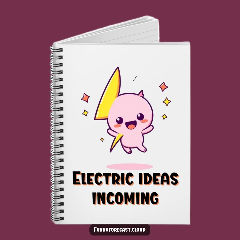 Funny Kawaii Lightning Bolt Notebook: Zigs and Zags Your Ideas with Excitement!