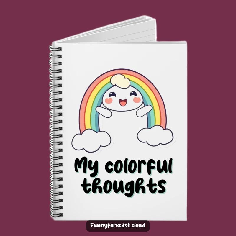 Funny Rainbow Smile Notebook - Your Cheerful Companion for Notes