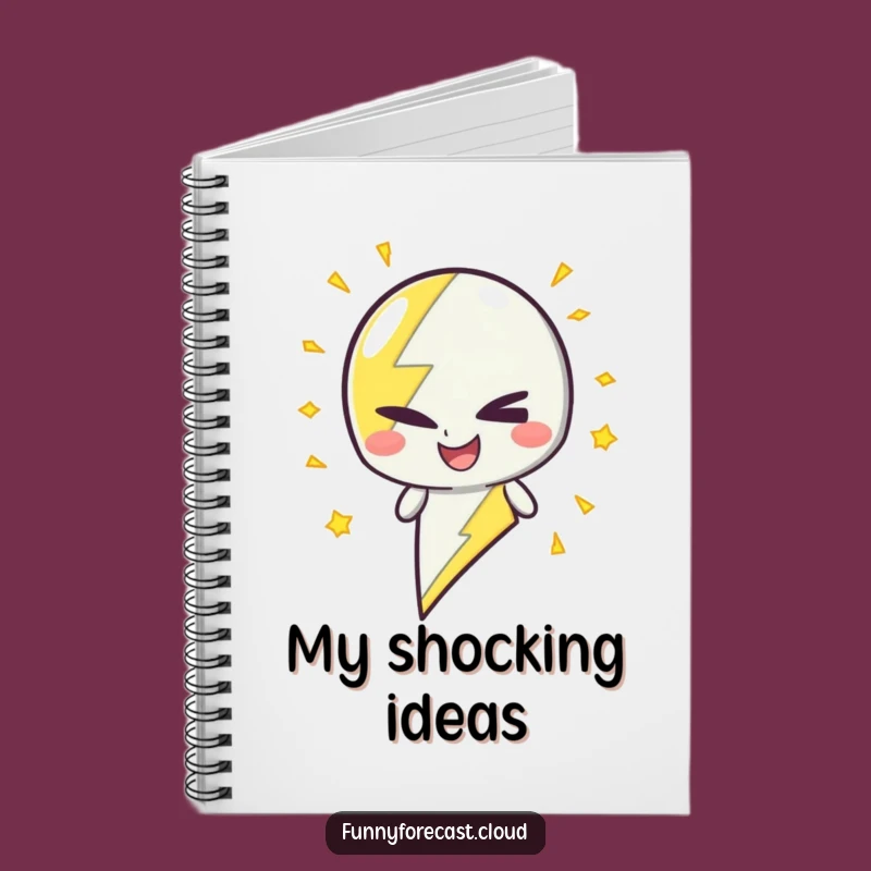 Funny Winking Lightning Notebook - Hilarious Journal & Gift