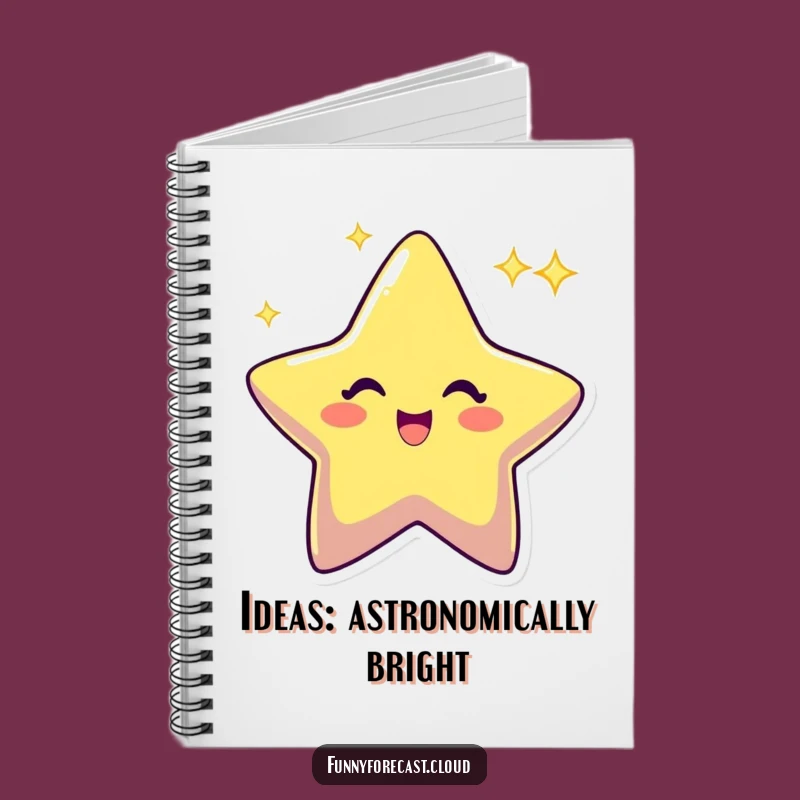 Funny Star Twinkling Notebook: Jot Down Bright Ideas, Joyful Gift