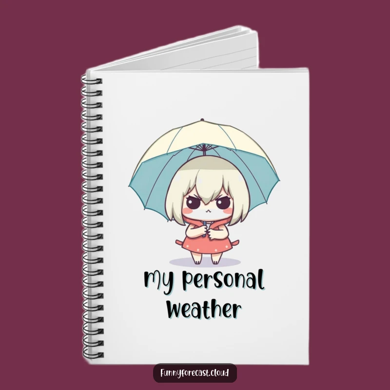 Funny Smug Umbrella Notebook: Jot Down Plans, Stay Dry Funny Gift!