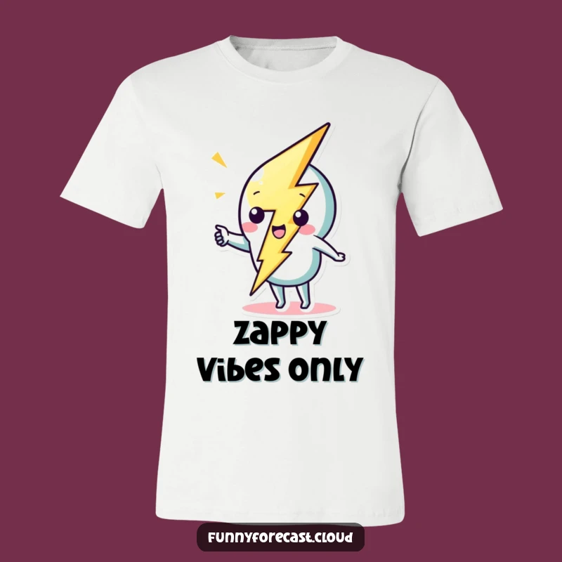 Funny Lightning Bolt Tee: Whimsical Strike for a Hilarious and Dynamic Look