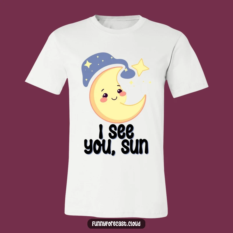 Funny Winking Moon T-Shirt: Celestial Humor for Star Gazers, Perfect Gift