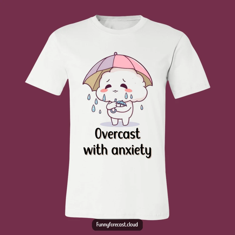 Funny Sweating Cloud T-Shirt - Comedic Weather Apparel & Gift