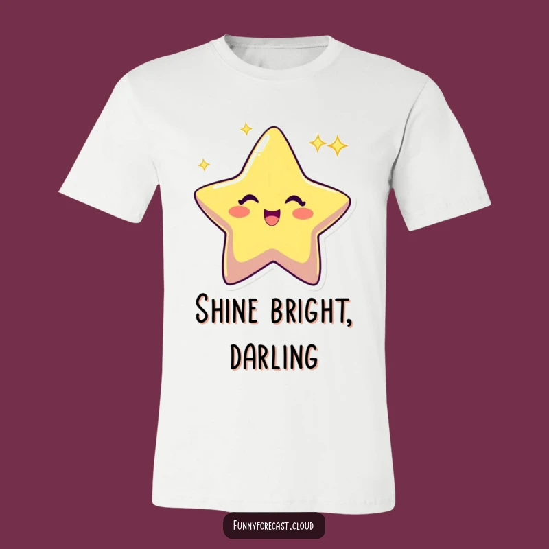 Funny Star Twinkling T-Shirt: Excited Spark and Fun Gift