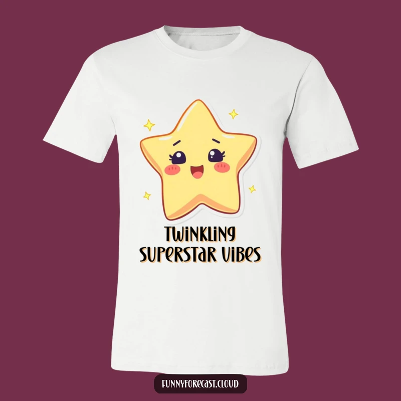 Funny Star T-Shirt - Twinkling Excitement Sparkle Tee