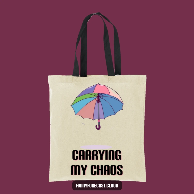 Funny Dancing Umbrella Tote Bag - Comical & Practical Humorous Carryall