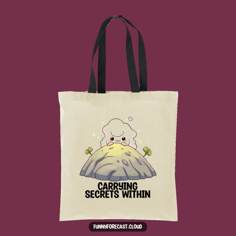Funny Fog Creature Tote Bag - Carry Your Mysterious Style