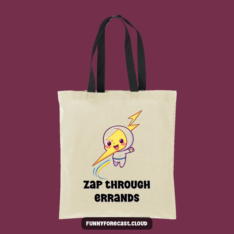 Funny Lightning Bolt Tote Bag - Carry Your Spark Gift