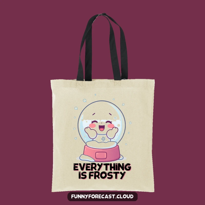 Funny Snow Globe Shaker Tote Bag: Carry Winter Fun Everywhere!